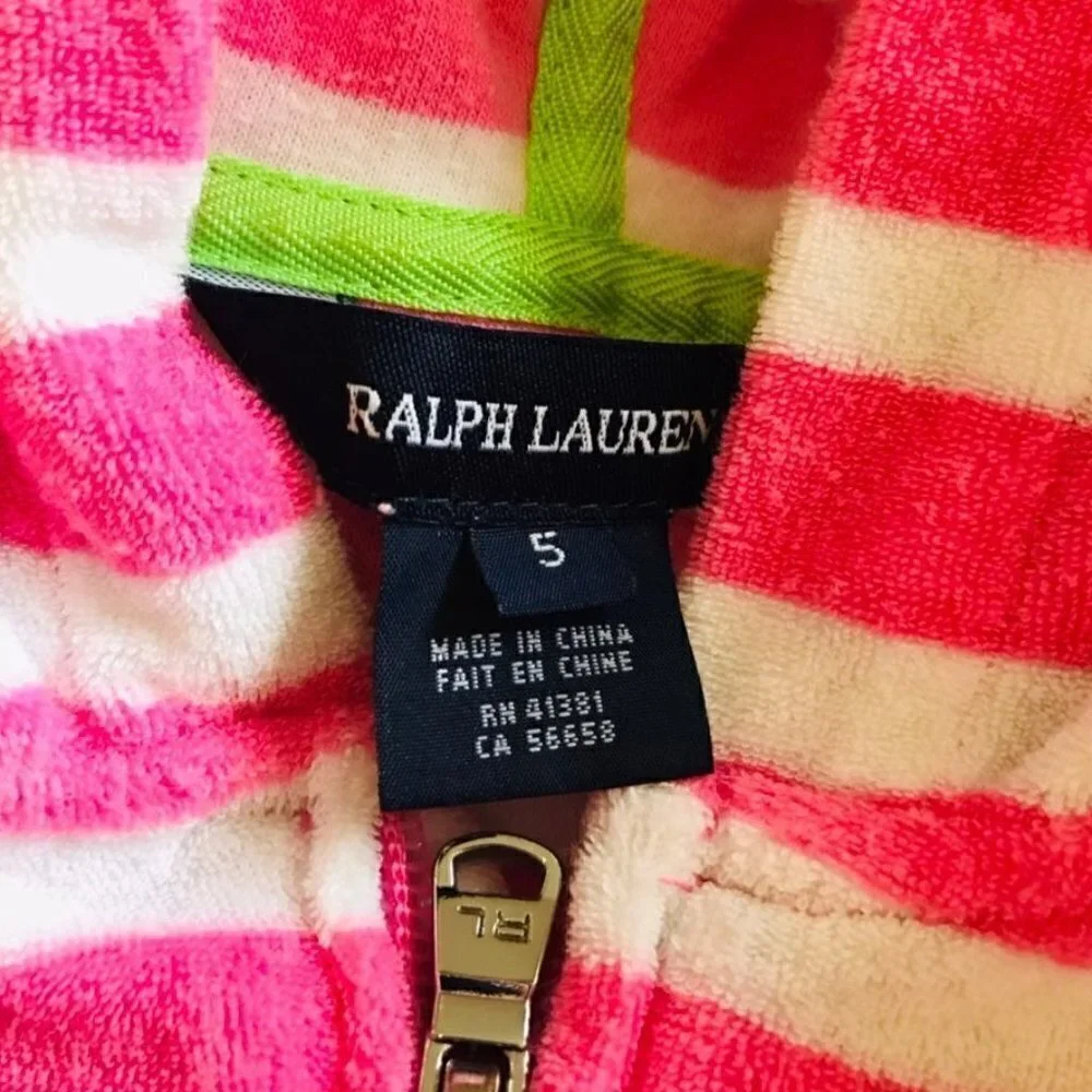 Ralph Lauren steiped terry Hoodie